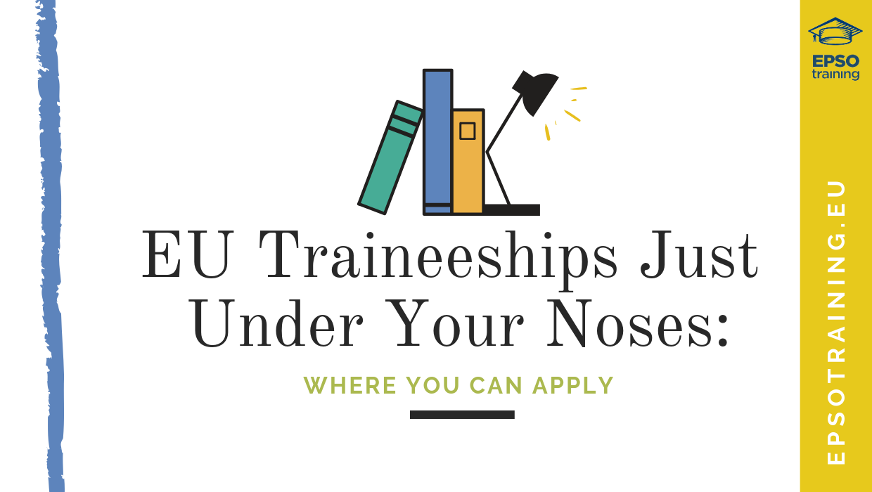 EU Traineeships, EU Traineeships Just Under Your Noses: Where You Can Apply, Epsotraining - EPSO Tests for EU Competitions